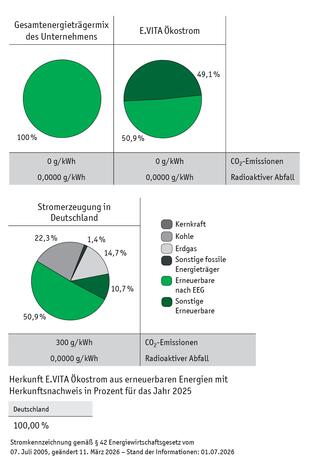 Strompreis E.VITA 2025 Strompreis E.VITA 2025